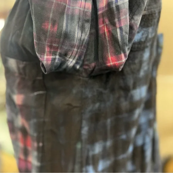 Patchwork Flannel Dress M - Picture 6 of 14